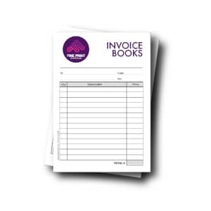 PERSONALISED INVOICE RECEIPT QUOTE BOOK PAD FULL COLOUR A5 FOR ANY TRADE 