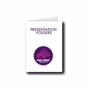 Presentation folder printing